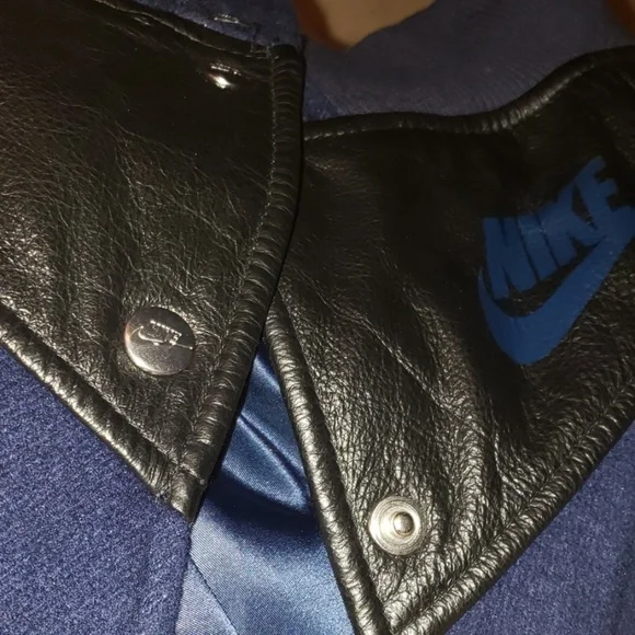 Nike x SACAI wool lace trim lined navy ski…